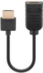 Goobay Cablu adaptor HDMI tata - HDMI mama 10cm v2.0 4K Ultra HD 2160p 60Hz Goobay 49979 (49979) - habo