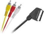 Cabletech Cablu SCART - 3x RCA audio+video 1.5m Cabletech KPO2716-1.5 (KPO2716-1.5) - habo