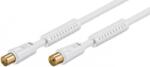 Goobay Cablu antena ecranat tata-mama 2.5m alb Goobay (67277) - habo