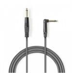 Nedis Cablu audio Jack mono 6.35 mm tata - 6.35 mm tata cotit 5m gri NEDIS (COTH23005GY50) - habo
