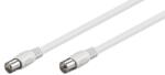 Goobay Cablu COAXIAL TV antena 10m mama-tata 75 ohm clasa A 85DB Dublu ecranat CCS alb 66617 Goobay (66617)