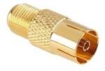 Cabletech Adaptor tv mama la F mama cupru aurit Cabletech (ZLA0601-1)