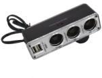 Well Multiplicator bricheta auto cu 3 iesiri si 2 iesiri USB 5V 2A 50W Well (PSUP-CAR-READY-WL)