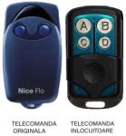 Unitronic Telecomanda inlocuitoare poarta garaj Nice Flo 2 R-S cu cod programabil 1024 de combinatii si DIP-SWITCH 433.92MHz /cu functie d (Nice Flo 2 R-S)