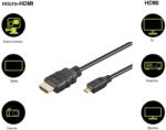 Goobay Cablu HDMI 2.0 - micro HDMI 5m 4K Ultra HD 2160p 60Hz negru Goobay 53787 (53787)