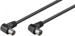 Goobay Cablu conexiune antena 5m negru conector cotit Goobay (11527)