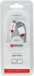 SKROSS Cablu USB - 2in1 Lightning micro USB alb 1m Skross Essentials Line (2.700202-E) - habo