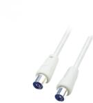 Somogyi Elektronic Cablu coaxial 1.5m alb mama-tata dublu ecranat drept RF 1X HOME (RF 1X)