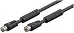 Goobay Cablu antena Coaxial tata - Coaxial mama 1.5m negru Goobay (50728) - habo