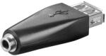 Goobay Adaptor USB 2.0 A mama - Jack 3.5 mm 3 pini mama Goobay (93982) - habo