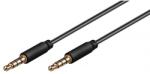 Goobay Cablu audio Jack 3.5 mm 4 pini tata-tata 1.5m Goobay (63828) - habo