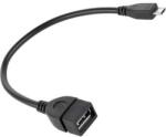 Cabletech Cablu adaptor OTG USB A mama la micro USB tata 20cm Cabletech (KPO2908)