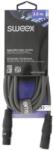 Sweex Cablu XLR Digital DMX XLR 5 Pini tata - XLR 5 Pini mama 3m Gri Sweex (SWOP15500E30)