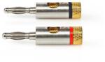 Nedis Set conectori banana tata 2buc PROFESIONAL aluminiu metal PROFIGOLD Nedis CATB26900GD (CATB26900GD) - habo