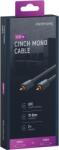 clicktronic Cablu Profesional CLICKTRONIC audio 1x RCA 0.5m tata-tata aurit OFC cupru COAX 75 ohm Dublu ecranat 70442 (70442)