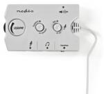 Nedis Audio Switch comutator audio analogic Nedis Jack 2x 3.5 mm tata - 3x 3.5 mm mama + 2.5 mm mama gri (ASCR10020GY)