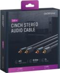 clicktronic Cablu Profesional 2x RCA - 2x RCA 5m OFC cupru dublu ecaranat aurit Clicktronic 70381 (70381) - habo