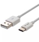 V-TAC Cablu USB Type C 1m 2.4A alb SILVER EDITON V-TAC SKU-8486 (SKU-8486) - habo