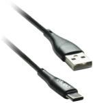 Cento Cablu USB Type C - USB 1m 3A Silicon negru CENTO C101 (CENTO-C101-TYPEC-BK) - habo