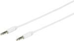 eSTUFF Cablu mini JACK 3.5 mm tata tata 2m alb eSTUFF (ES84400-2M-WHITE) - habo