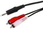 Cabletech Cablu Jack 3.5 mm la 2x RCA 7.5m stereo Cabletech (KPO2747-7.5) - habo