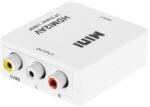 Cabletech Convertor HDMI mama - RCA CVBS +audio Cabletech (KOM0982)