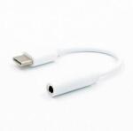 Well Cablu adaptor USB Type C tata - Jack 3.5 mm mama STEREO 11cm Well (ADAPT-USBCM/3.5MMF-0.11WE-WL)