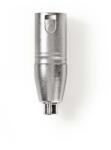 Nedis Adaptor XLR 3 pini tata - mama RCA 1buc metal NEDIS (CAGP15930ME)