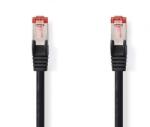 Nedis Cablu de retea Cat6 SFTP RJ45 tata - RJ45 tata 5m negru Nedis (CCGP85221BK50) - habo