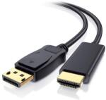 Cabletech Cablu DisplayPort tata - HDMI tata 10m 1080p aurit KPO-10023 Cabletech (KPO-10023) - habo