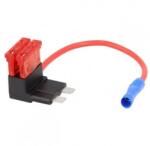 4CarMedia Splitter auto ATO 10A sigurante x2 1mm2 culoare rosu 4CarMedia (ROZ.03) - habo