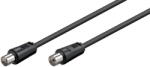 Goobay Cablu COAXIAL TV antena 70DB Dublu ecranat 1.5m negru 11720 Goobay (11720)
