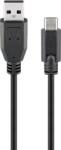 Goobay Cablu USB 2.0 tata la USB Type C tata 1.8m 3A negru Goobay (55468) - habo