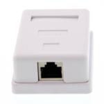 Well Priza simpla FTP cat5 RJ45 ecranat pe tencuiala Well (LANBOX-SM-F5-WL) - habo