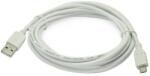 Gembird Cablu 3m micro USB 5pini - USB A 2.0 alb inLine Gembird (USBABMICRO3W) - habo