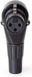 Nedis Conector XLR 3-pini mama 90 grade negru Nedis COTP15903BK (COTP15903BK) - habo