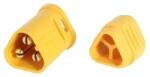 AMASS Mufa alimentare DC MT30 tata 3 pini pe cablu lipite 15A 500V AMASS MT30-M (MT30-M) - habo