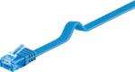 Goobay Cablu plat Cat6A UTP 2m 500MHz RJ45 cupru albastru Goobay (96317) - habo