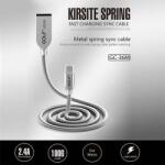 GOLF Cablu Kirsite Micro USB Golf 36M argintiu 1m 2.4A Fast Charging (GC-36MS) - habo