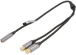 Vention Cablu adaptor audio Stereo Jack 3.5 mm mama - 2x RCA mama 0.3m VENTION BCOHY (BCOHY) - habo