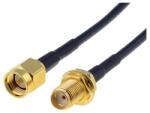 BQ CABLE Cablu SMA soclu - SMA mufa 20m 50OHM negru BQ CABLE SMA-SMF/50/20 (SMA-SMF/50/20)