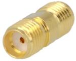 Amphenol Adaptor SMA mama din ambele parti drept 50 ohm teflon aurit Amphenol SMA7071A2-3GT50T-50 (SMA7071A2-3GT50G-50) - habo