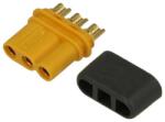 AMASS Conector alimentare DC mufa MR30 mama 3pin 15A 500V lipire pe cablu AMASS MR30-FB (MR30-FB) - habo
