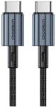 Choetech Cablu USB-C - USB-C PD 60W 1.2m negru textil XCC-1014 Choetech XCC-1014-BK (XCC-1014-BK)