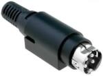 Ninigi Mufa conector alimentare DC tata R7B 4 pini lipire 6.5mm montare pe cablu Ninigi PC-MDP-402-4P (PC-MDP-402-4P)