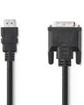 Nedis Cablu HDMI - DVI-D 24+1 pin tata 2m Nedis (CCGB34800BK20) - habo