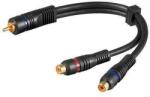 Goobay Cablu adaptor RCA la 2x RCA mama OFC dublu ecranat Goobay (50930) - habo