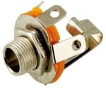 Goobay Mufa audio Jack 6.35 mm mono mama metal panou cu contact de comutare Goobay (11084) - habo