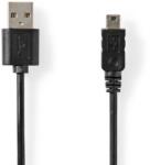 Nedis Cablu USB 2.0 A tata - Mini USB 5-Pin tata 3m negru Nedis (CCGT60300BK30) - habo