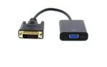 Well Cablu adaptor VGA mama - 24+1 DVI-D tata digital 15cm Well (ADAPT-VGAF/DVIM-0.15BK-WL) - habo